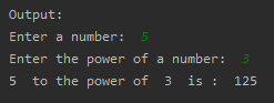 To find the m power n of given number SkillPundit
