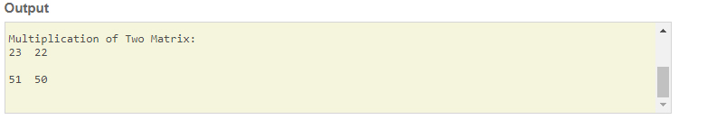 Skillpundit: C Program Multiplication of Two Matrix