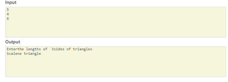 Skillpundit: C Program To Find  Triangle Using 3sides