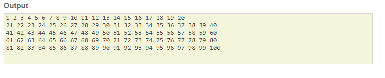 Skillpundit C Program To Display 1 to 99 Numbers In 5columns