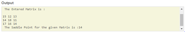 SkillPundit: C Program to find Saddle Point of the given Matrix