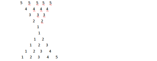 SkillPundit: C Program to Print Number Triangle 24