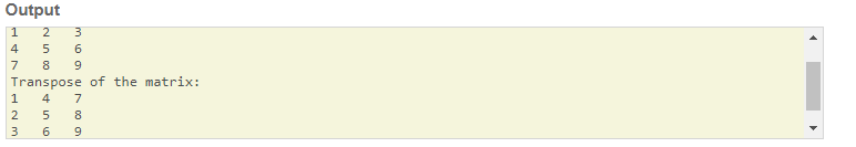 SkillPundit: C Program Find Transpose of the given Matrix