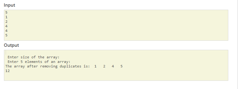 Skillpundit: C Program To Remove Duplicate Number From Array