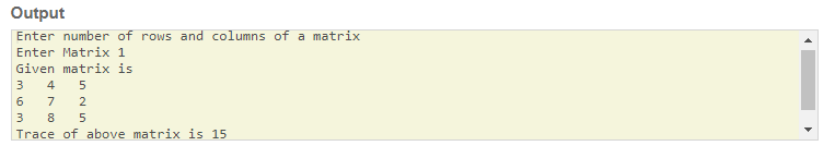 SkillPundit: C Program Trace of Matrix