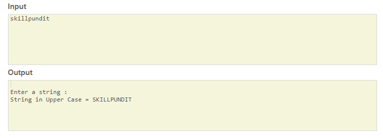 SkillPundit: C Program To Convert Lowercase To Uppercase