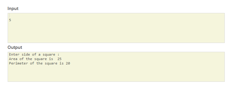 SkillPundit: JAVA Program To Area and Perimeter of a square java Area and Perimeter of a square skillPundit