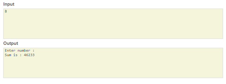 SkillPundit: JAVA Program To Print Sum of Series of 1!+2!+3!+ 4!+ …….+n. To Print Sum of Series of 1!+2!+3!+ 4!+ …….+n SkillPundit