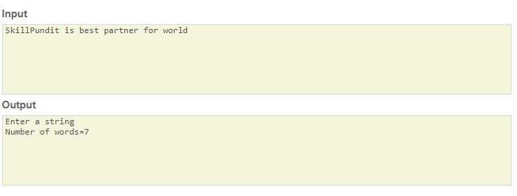 SkillPundit: JAVA Program To find number of words from given text To find number of words from given text SkillPundit