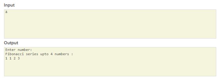 SkillPundit: JAVA Program To find the Fibonacci series of a given number using recursion. To find the Fibonacci series of a given number using recursion SkillPundit