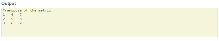 SkillPundit: JAVA Program To find Transpose of the given matrix. To find Transpose of the given matrix SkillPundit