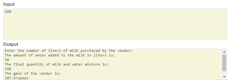 SkillPundit: JAVA Program To Gain of a milk vendor Gain of a milk vendor skillPundit