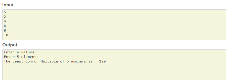 SkillPundit: JAVA Program To find LCM of given n numbers. To find LCM of given n numbers SkillPundit