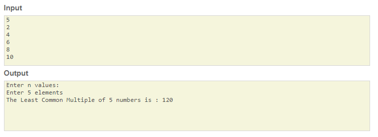 To find LCM of given n numbers SkillPundit