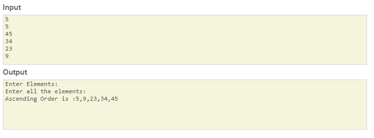 SkillPundit: JAVA Program To Sort the elements in Ascending Order. To Sort the elements in Ascending Oder SkillPundit