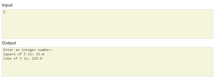 java program Square and cube of anumber skillPundit