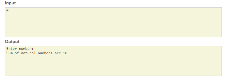 Find the Sum of N natural numbers using recursion SkillPundit