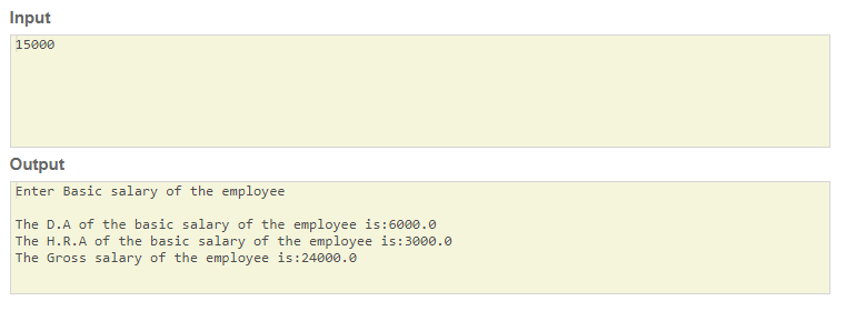 SkillPundit: JAVA Program To Gross salary of an employe Gross salary of an employe skillPundit
