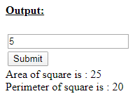 SkillPundit: JavaScript Program To find the Area and Perimeter of a Square Skillpundit: JavaScript Program to find the Area and Perimeter of a Square