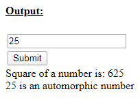 SkillPundit: Javascript Program To check whether the given number is Automorphic or not To check whether the given number is Automorphic or not SkillPundit
