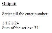SkillPundit: JavaScript Program To find the sum of given series 1!/1+2!/2+3!/3+ 4!/4+ …….+n!/n To find the sum of given series 1!/1+2!/2+3!/3+ 4!/4+ …….+n!/n SkillPundit
