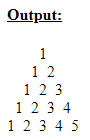 SkillPundit: JavaScript Program To print number triangle To print number triangle SkillPundit