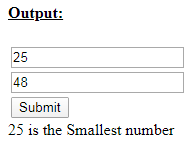 SkillPundit: JavaScript Program To find Smallest of given two numbers Skillpundit: JavaScript Program to find Smallest of given two numbers
