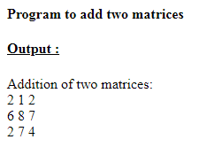 SkillPundit: PHP To Find Addition of Two Matrices SkillPundit: PHP To Find Addition of Two Matrices
