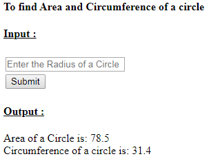 SkillPundit: PHP To Find Area and Circumference of a Circle SkillPundit: PHP To find Area and circumference of a circle