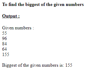 SkillPundit: PHP Find the Biggest of the Given Numbers SkillPundit: PHP Find the Biggest of the Given Numbers