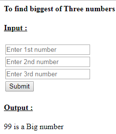 SkillPundit: PHP To Find Biggest of Given Three Numbers SkillPundit: PHP To Find Biggest of Given Three Numbers
