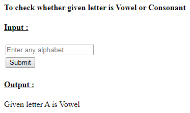 SkillPundit: PHP To Identify given Input is Vowel or Consonant Using Switch Case SkillPundit: PHP To Identify given Input is Vowel or Consonant Using Switch Case