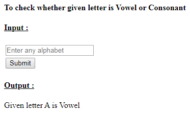 SkillPundit: PHP To Identify given Input is Vowel or Consonant Using Switch Case