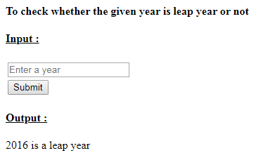 SkillPundit: PHP To Check Whether the Given Year is Leap Year or Not SkillPundit: PHP To Check Whether the Given Year is Leap Year or Not