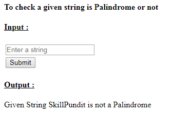 skillpundut: PHP To Check Given String is Palindrome or Not skillpundut: PHP To check given string is palindrome or not