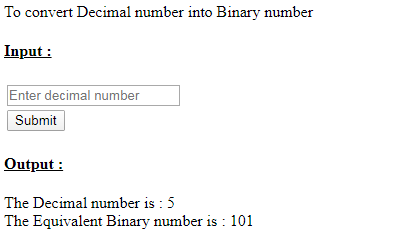 SkillPundit: PHP To Convert Decimal Number into Binary Number SkillPundit: PHP To Convert Decimal Number into Binary Number