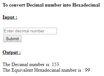 SkillPundit: PHP To Convert Decimal Number into Hexadecimal Number SkillPundit: PHP To Convert Decimal Number into Hexadecimal Number