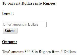 SkillPundit: PHP To Convert Dollars into Rupees SkillPundit: PHP To Convert Dollars into Rupees