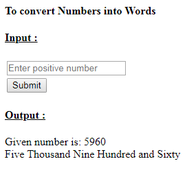 SkillPundit: PHP To Convert Given Number into Words SkillPundit: PHP To Convert Given Number into Words