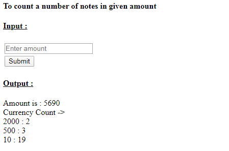 SkillPundit: PHP To Count the Number of Notes Available in Given Amount SkillPundit: PHP To Count the Number of Notes Available in Given Amount