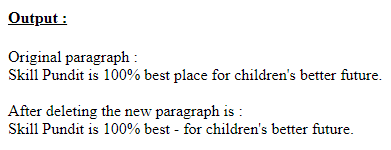 SkillPundit: PHP To Delete Particular Word From the Given Paragraph SkillPundit: PHP To Delete Particular Word From the Given Paragraph