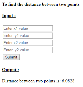 SkillPundit: PHP To Find the Distance Between Two Points SkillPundit: PHP To Find the Distance Between Two Points