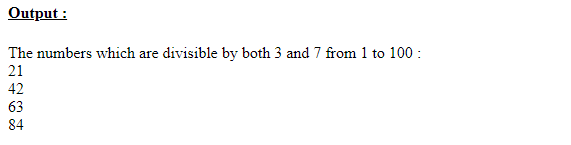 SkillPundit: PHP To Find the Numbers Which are Divisible by Both 3 and 7 From 1 to 100 SkillPundit: PHP To find the numbers which are divisible by both 3 and 7 from 1 to 100