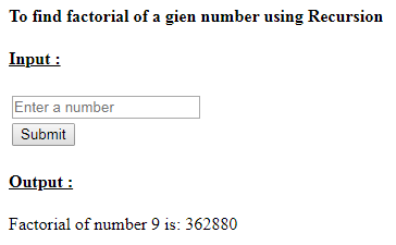 SkillPundit: PHP To Find the Factorial of a Given Number Using Recursion