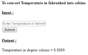 SkillPundit: PHP To Convert temperature in fahrenheit into celsius SkillPundit: PHP To Convert temperature in fahrenheit into celsius