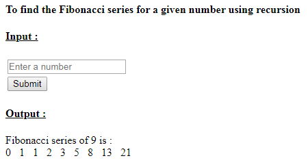 SkillPundit: PHP To find the Fibonacci series of a given number using recursion