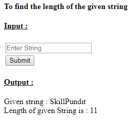 SkillPundit: PHP To Find Length of the Given String SkillPundit: PHP To find length of the given string