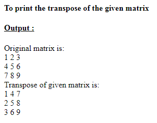 SkillPundit: PHP To Find Transpose of the Given Matrix SkillPundit: PHP To Find Transpose of the Given Matrix
