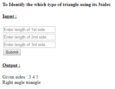 SkillPundit: PHP To Identify the Which Type of Triangle Using its Three Sides SkillPundit: PHP To Identify the Which Type of Triangle Using its Three Sides