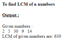 SkillPundit: PHP To Find LCM of Given N numbers SkillPundit: PHP To Find LCM of Given N numbers